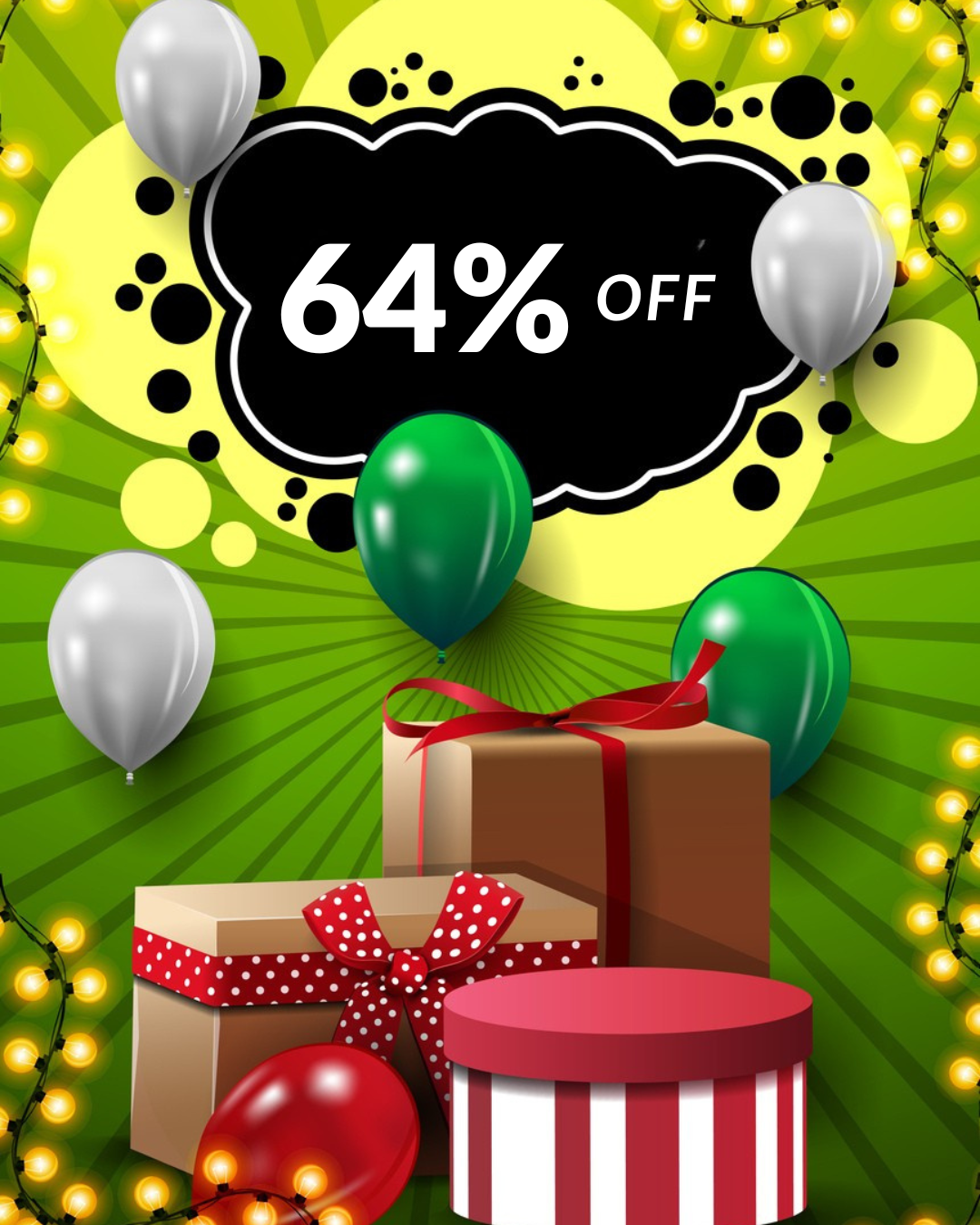 The 64th Birthday Collection 64% Off • Use Code: BDAY64 • Sale ends Sunday, July 27, 2025