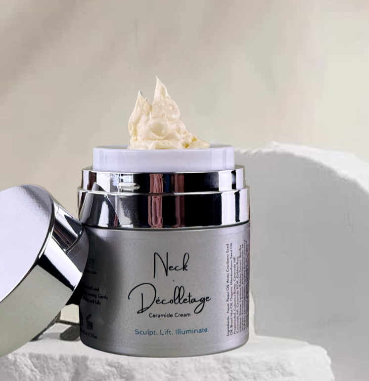 Neck & Décolletage Ceramide Cream for Mature & Menopausal Skin – Firming, Nourishing Botanical Formula